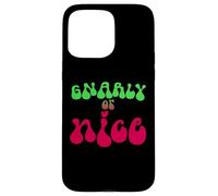 Gnarly or Nice Funny Novelty Naughty Parody Fiesta de Navidad Carcasa para iPhone 15 Pro MAX