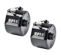 GNAUMORE Contador de Clicker de 4 Dígitos,Contador Des Metal Contadors Clicker, Contadors Des Clics Mecánico Dígito Vueltas Personas,para deporteentrenador,Escuela,Campo da Golf