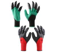 GNAUMORE Guantes de Jardinería con Garras,Guantes de Jardín Impermeables,Guantes de Trabajo 8 Garras,Guantes de Genio de Jardín con Garras,Guantes para Cavar y Plantar
