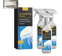 GNAUMORE Limpiador de Aire Acondicionado,Kit Nettoyage Climatización,Detergente,para Filtros y Componentes Climatizadores,Eliminar Los Malos Olores,3pc