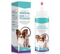 GNAUMORE Polvo Limpiador De Oidos para Perros30g，Ayuda Dulce al Cuidado de Las Orejas, Limpiador para Las Orejas Perro, Quita Suavemente el Cerumen y los desechos, apaciga los picazones