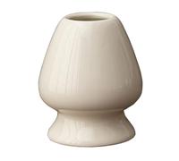 GNAUMORE Recipiente para Batidor de Matcha,Kit Matcha para la Ceremonia del Té,Elegante Soporte de Cerámica para Batidor Matcha,Chasen Holder,la Oficina y el Salón de Té,Blanco