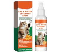 GNAUMORE Spray Antiarañazos,Spray Disuasivo para Gatos,Protector de Sofa para Gatos,Repelente de Cat,Se Puede Usar para Cortinas,Sofás,Taburetes,100ML