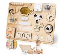 GNAYUIJ Montessori - Tabla grande para 1, 2, 3, 4, juguetes sensoriales de madera, habilidades motoras finas y aprendizaje temprano para niños pequeños, regalos para niños y niñas con TDAH y niños