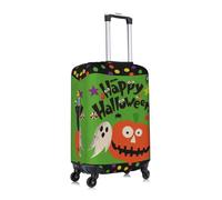 Gnbmvcc La maleta de viaje de negocios Happy Halloween es adecuada para maletas de 18 a 32 pulgadas., White, L
