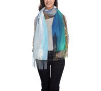 Gnbmvcc View Of Two Beaches - Bufandas para mujer para otoño e invierno, bufanda larga, suave y cálida con flecos