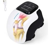 GNbow Masajeador de Rodilla, Terapia con Láser y Vibración, con Calor Masaje de Rodilla Inteligente Electrónico Recargable para Lesiones de Dolor en Las Articulaciones de la