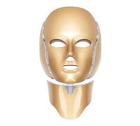 GNbow Máscara Facial LED de 7 Colores, LED Photon Máscara de Terapia de Luz Profesional con Cuello, Rejuvenecimiento de La Piel Tratamiento Facial Antiarrugas