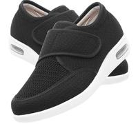 GNbow Zapatos Ortopedica Cómodos, Zapatillas Ancho Especial Hombre y Mujer, Personas Mayores para Pies Hinchados Artritis Edema, Ancianos Pies Hinchados Fascitis Plantar Zapatos