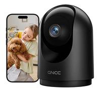 GNCC Cámara Vigilancia WiFi Interior 2K 3MP 2.4GHz Visión Nocturna 1 Pack