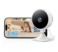 GNCC GC3 Cámara Vigilancia WiFi Interior 1080P,Lente Fijo,2.4G WiFi | Detección de movimiento,audio bidireccional,visión nocturna,almacenamiento en la nube/tarjeta SD,fácil instalación,RTSP/ONVIF