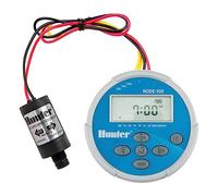 GNCGarden Controlador Sistema de Riego Hunter Node 100 1 Estacion Baterias 9V con solenoide | Programador Autónomo Inalámbrico para 1 estación | Programación Fácil y Sin Cables Adicionales