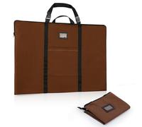 GNEGNI LIFE Cartera ligera para artistas, 61 x 91,4 cm, con asa y correa para el hombro desmontable, para obras de arte, para lienzos enmarcados A1/A2, café, 92 x 4 x 62 cm, Riñonera de viaje