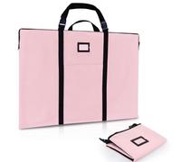 GNEGNI LIFE Cartera ligera para artistas, 61 x 91,4 cm, con asa y correa para el hombro desmontable, para dibujos, dibujos, pinturas y carteles, Rosa., Riñonera de viaje
