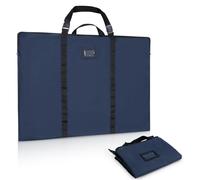 GNEGNI LIFE - Maletín de artista (A1, 61 x 91,4 cm, con correa para el hombro y asa de transporte, impermeable, para obras de arte, bocetos, dibujos, pinturas, carteles, fotografía, Marina, 92 cm