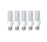 Gnetic Glass Bombilla LED E27 7W (PACK 5) Transparente Luz Fría 6000k Lúmenes 630lm ángulo de Apertura de 260°,No Regulable,Bombilla LED E27 Maiz