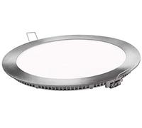 Gnetic Glass Placa LED de Techo 20W 1600 Lúmenes,(Cálido 3000k) Redondo Φ220mm Empotrado Downlight LED Marco Plata Panel Led Super Slim