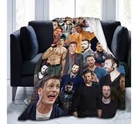 GNHFNM Manta de forro polar para sofá o cama, Chris Kiwi Evans manta de felpa suave y peluda, manta de franela de lujo, súper acogedora y cómoda para todas las estaciones 127 x 102 cm