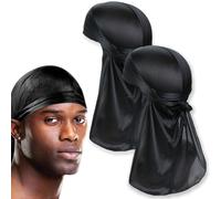 GNHG 2 Piezas Bandana Hombre, Diademas Anchas Unisex Durag para el Cabello Pirata, para Mujeres y Hombres Hip-Hop y decoración Diaria