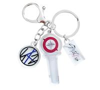 GNHG Mini llavero de Stray Kids, barra luminosa con logotipo de ídolo, accesorios de K-pop, unisex, adulto, sólido, acrílico y metal
