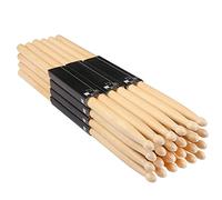 GNIEMCKIN Baquetas, 36 pares de baquetas 5A, 16 pulgadas, punta de madera clásica a granel, baquetas a juego de madera de arce