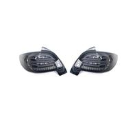 GNITRIMS Faros De Coche Conjunto De Faros Antiniebla Traseros Para Peugeot 206 206CC 2004 2005 2006 2007 2008(Negro)