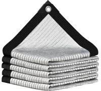 GNKBTOF 1.2 x 2.5 m 90% Tela Reflectante de Aluminio, Tela de Sombra Resistente para Coches, Perros, Exteriores, Caravana, Patio