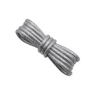 Gnmshzy Cordones redondos de alambre de color sólido de 4,5 mm, Silver, 32" (80 cm )