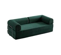 GNNymphyte Sofá Cama Convertible De Dos Plazas, Sofá Cama Plegable, Sofá Cama De Dos Plazas, Sofá Plegable De Suelo, para Espacios Pequeños(Groen,220x100x70cm)