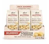 Gnocchi Rummo de Patatas 80%, ñoquis de patatas Italiana, Pasta Italiana, Tiempo de cocción 2 minutos, Contiene gluten, Puede contener trazas de soja, 3 Paquete de 500 gr