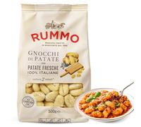 Gnocchi Rummo de Patatas 80%, ñoquis de patatas Italiana, Pasta Italiana, Tiempo de cocción 2 minutos, Contiene gluten, Puede contener trazas de soja, 1 Paquete de 500 gr