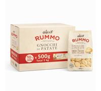 Gnocchi Rummo de Patatas 80%, ñoquis de patatas Italiana, Pasta Italiana, Tiempo de cocción 2 minutos, Contiene gluten, Puede contener trazas de soja, 10 Paquetes de 500 gr