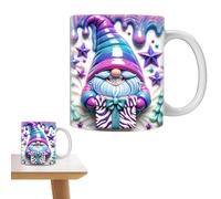 Gnome 3D - Taza de café Gnome - Taza de jardín de cerámica, taza 3D, coloridos gnomos con cajas | de jardín de gran capacidad para cumpleaños fresco, Navidad para amantes