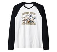 GNOME Baking with My Gnomies Funny Saying For Baker Mom Camiseta Manga Raglan