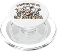 GNOME Baking with My Gnomies Funny Saying For Baker Mom PopSockets PopGrip para MagSafe