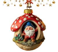 Gnome Christmas Ornaments - Festive Figurines, 2D Acrylic Pendants for Winter Garden Setting, Adorable Decorations for Daily Interior Display, Desk Accessory for Party Offices, and Dwelling Area