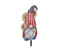 Gnome Decoration Yard Sign for Independence Day Family Reunions Classical Style 1Set