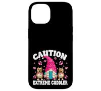 GNOME Dog Mom Saying Caution Extreme Cuddler Pitbull Momma Carcasa para iPhone 14