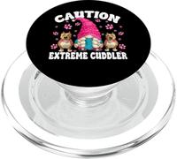 GNOME Dog Mom Saying Caution Extreme Cuddler Pitbull Momma PopSockets PopGrip para MagSafe