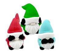 Gnome Figurines, 3d Printed Dwarf Decorations, Cute Miniature Ornaments, 1.97x1.34x1.3 Inches for Christmas, Halloween, Dorms, Offices, and Homes, Adorable Desktop and Bookshelf Display Collectibles
