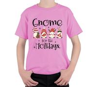 GNOME for The Holidays Weihnachtsgnome Wichtel - Christmas Christmas Unisex Kinder T-Shirt, Rosa., 140