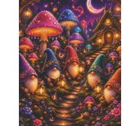 Gnome Garden Journal: Cute Cottagecore Forest Gnomes Notebook 120 College Ruled Pages Aesthetic Fantasy Mushroom Whimsicall Diary for Writing, Journaling & creative sketching