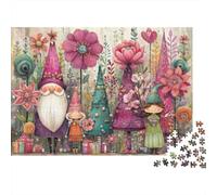 GNOME Garden Party Puzzles Imposible,desafío for Adults Entretenimiento Creativo 1000 Piezas Obra De Arte De Juego De para Adultos Y Niños A Partir De 12 Años 52x38cm/1000pcs