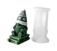 Gnome Molds Silicone - 3D Cute Dwarf Candle Mold, Easy Release Reusable