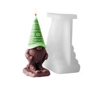 Gnome Molds Silicone - 3D Cute Dwarf Candle Mold, Easy Release Reusable