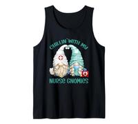 GNOME Nurse Design For Women - Chillin with My Nurse Gnomies Camiseta sin Mangas
