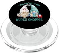 GNOME Nurse Design For Women - Chillin with My Nurse Gnomies PopSockets PopGrip para MagSafe