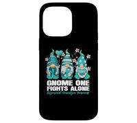 GNOME One Fight Alone Trigémino Neuralgia Concientización Gnomo Carcasa para iPhone 14 Pro MAX