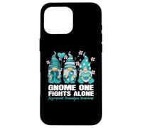 GNOME One Fight Alone Trigémino Neuralgia Concientización Gnomo Carcasa para iPhone 16 Pro MAX