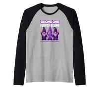 GNOME One Lucha Solo contra la Conciencia del Alzheimer Camiseta Manga Raglan